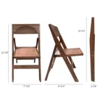 wood folding chair