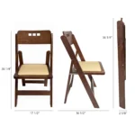 wood folding chair