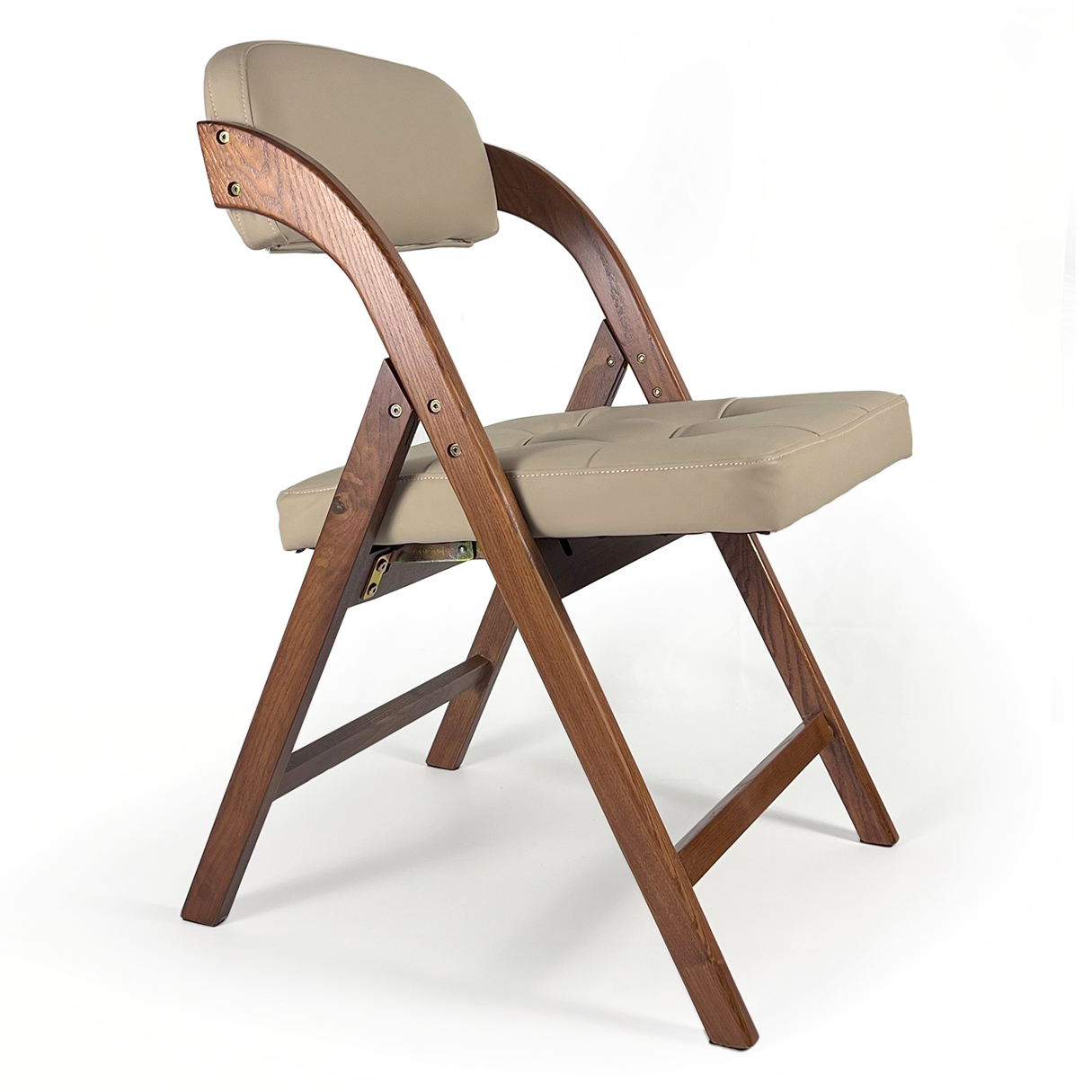 Alia Wood Folding Chair With Upholstered Padded Seats