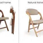 Wood Folding Chair with Padded Seats description