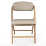 Upholstered-Wood-Folding-ChairsPadded-folding-chair-large-seat-2-Pack-Portable-Foldable-Chairs-with-large-cushion-for-Indoor-or-Outdoor-for-Kitchen-Dining-front-view