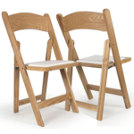 Wooden-Folding-Chair-with-Padded-Seat-Comfortable-and-Durable-Foldable-Chairs-perfect-for-Weddings-Banquets-Events-and-home-gathering-classic-natural-back-angle view-set of 2