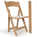 Wooden-Folding-Chair-with-Padded-Seat-Comfortable-and-Durable-Foldable-Chairs-perfect-for-Weddings-Banquets-Events-and-home-gathering-classic-natural-angle view-set of 2