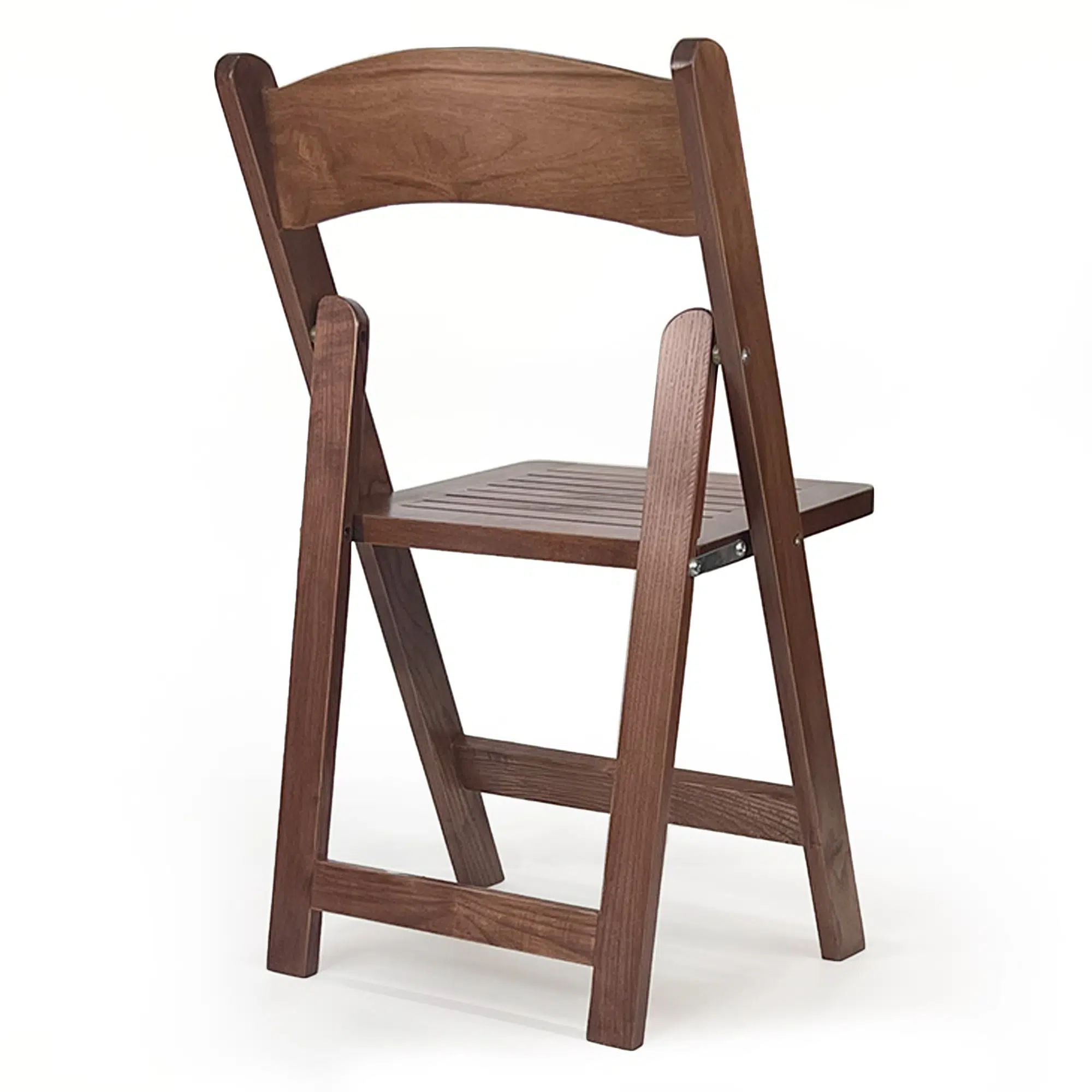 Wood-Folding-Chairs with Slatted Wood Seat